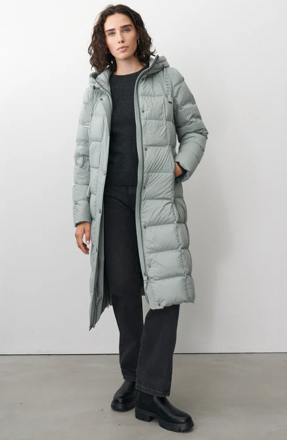 Barbara Lebek Parka comprida de penas