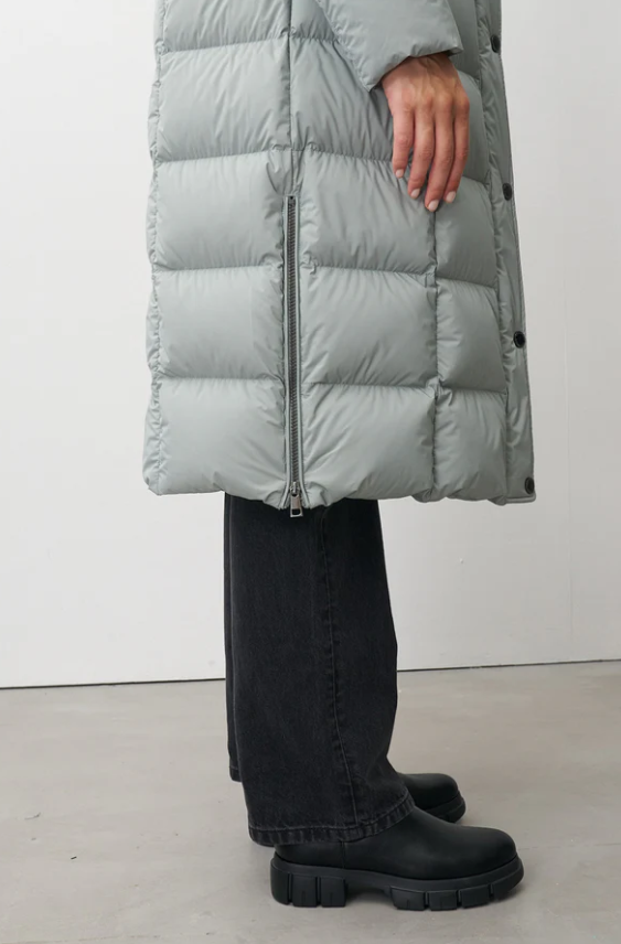 Barbara Lebek Parka comprida de penas