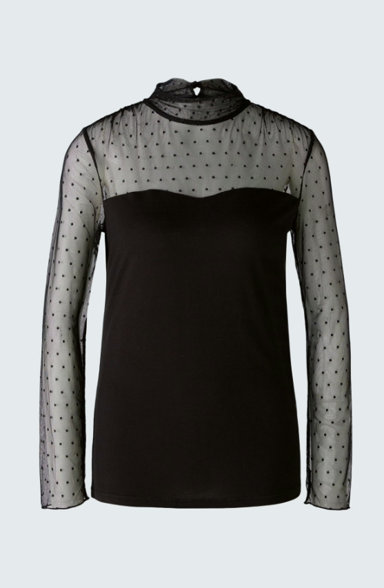 Oui Blusa Lã com Botões Elástico