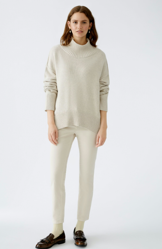 Oui Camisola Algodão Lã Meia Gola - vista alternativa