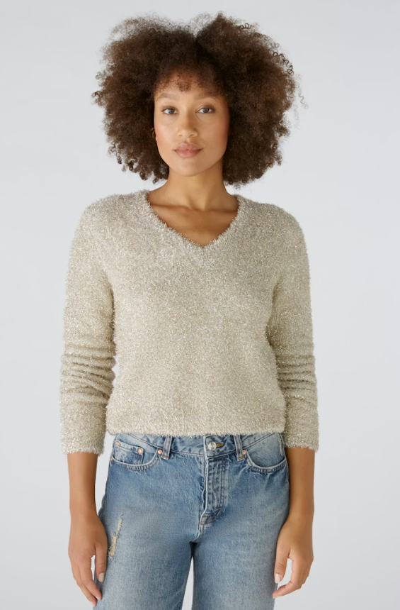 Oui Camisola Lã com Brilho Comprido - vista alternativa