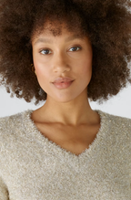 Oui Camisola Lã com Brilho Comprido