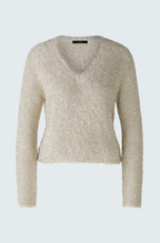 Oui Camisola Lã com Brilho Comprido