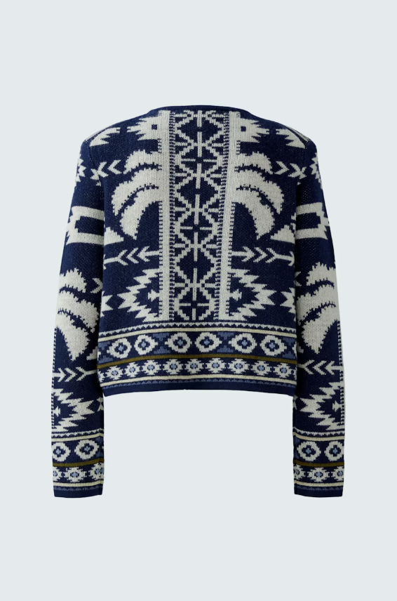 Oui Casaco Malha  estampado