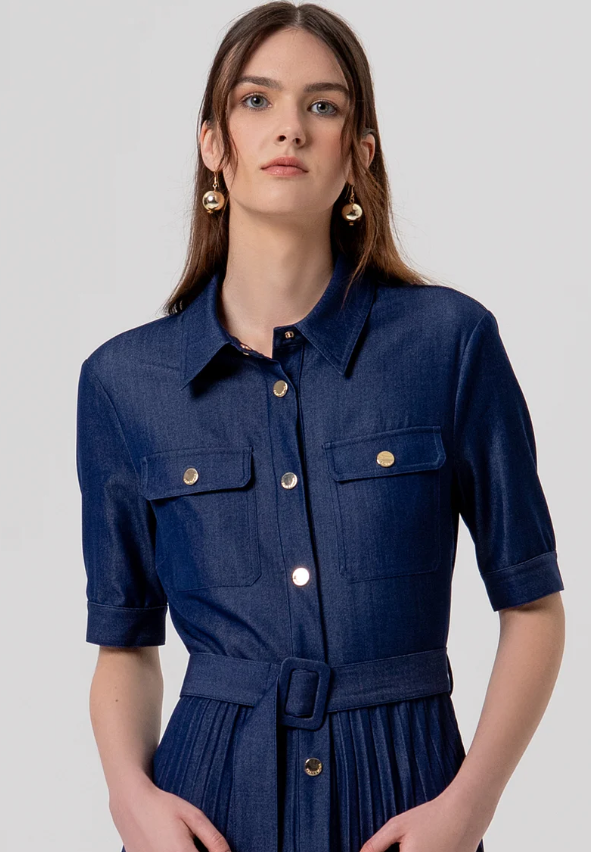Fracomina Vestido Denim