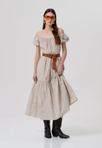 Fracomina Vestido largo rayas