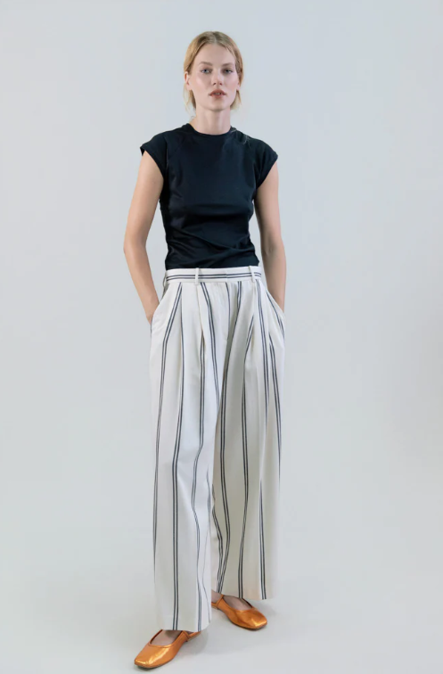 Psophia Chalk Stripe Pants
