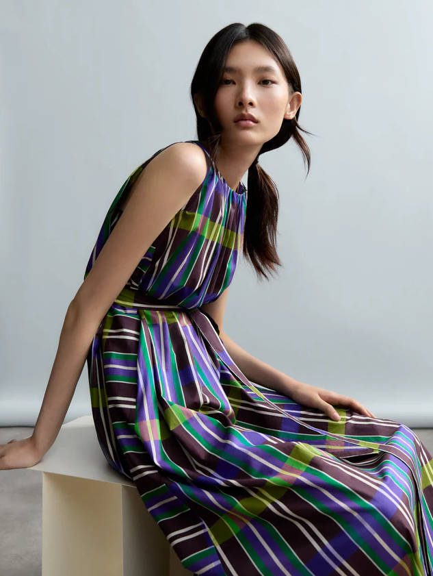 Psophia Striped Dress