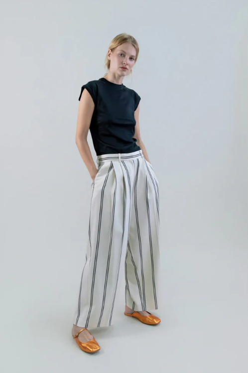 Psophia Chalk Stripe Pants