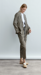 Psophia Blazer Xadrez Vichy