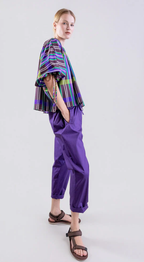 Psophia Calça com cintura elástica