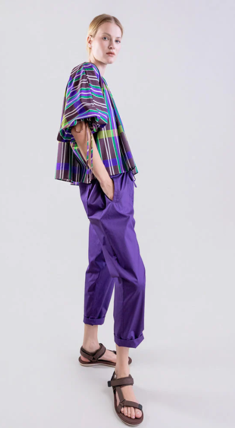 Psophia Calça com cintura elástica