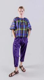 Psophia Calça com cintura elástica