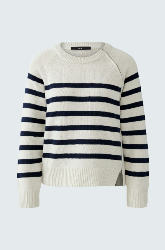 Ouí mesh with side zipper