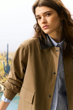 Ouí Blusão com gola contraste