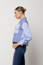 Kaos Jeans Camisa Riscas