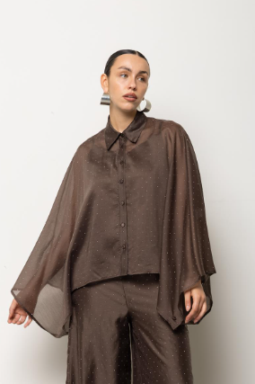 Kaos Jeans Blusa com tachas