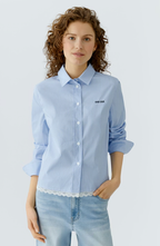 Ouí shirt with lace appliqué.