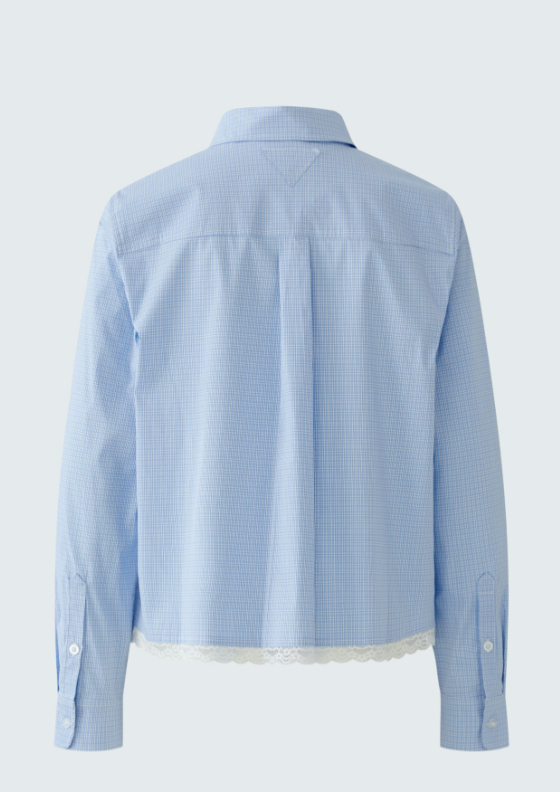 Ouí shirt with lace appliqué.