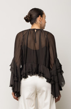 Kaos Jeans Blusa Folhos