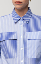 Kaos Jeans Camisa Riscas