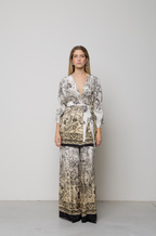 Kaos Calça estampada