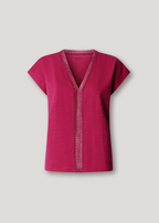 Pepe Jeans T-shirt Decote Em V Com Detalhes Openwork