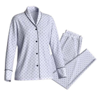 Impetus Women's Long Sleeve Cotton Pyjama Top and Trousers