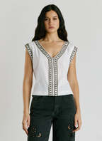 Pepe Jeans T-shirt Decote Em V Com Tachas