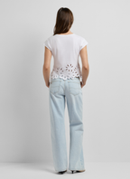 Pepe Jeans T-shirt Com Flores Caladas