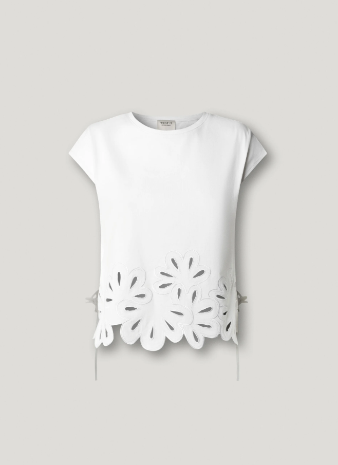 Pepe Jeans T-shirt Com Flores Caladas