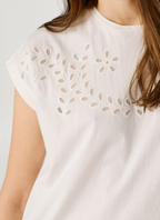 Pepe Jeans T-shirt Detalhes Abertos Florais