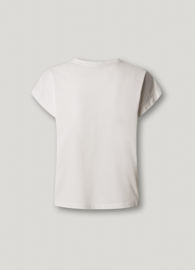 Pepe Jeans T-shirt Detalhes Abertos Florais