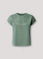 Pepe Jeans T-shirt Detalhes Abertos Florais
