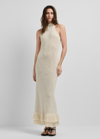 Pepe Jeans Vestido Comprido Crochet