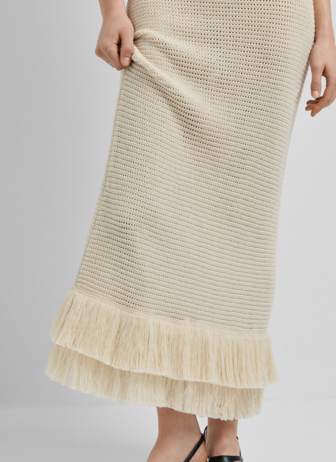 Pepe Jeans Vestido Comprido Crochet