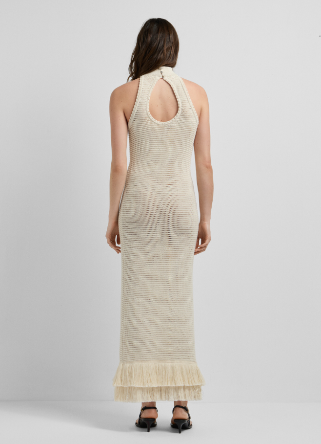 Pepe Jeans Vestido Comprido Crochet