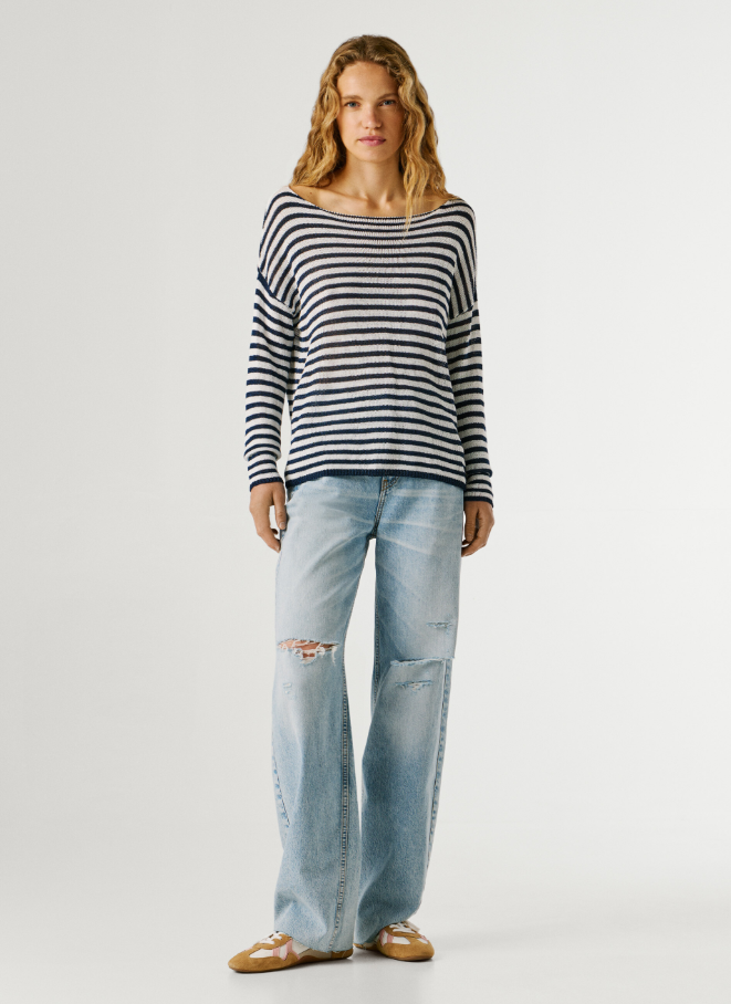 Pepe Jeans Camisola De Malha Às Riscas