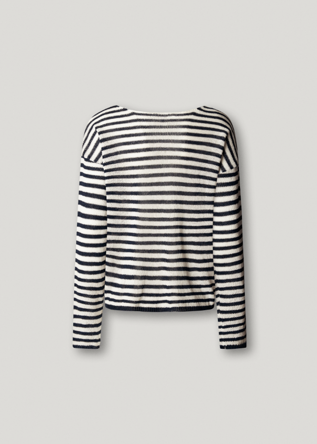 Pepe Jeans Camisola De Malha Às Riscas