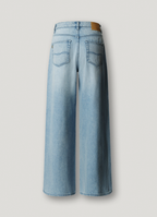 Pepe Jeans Calças Wide Fit e Cintura Subida - Jaimy