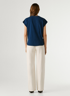 Pepe Jeans T-shirt Decote Em V Com Detalhes Openwork