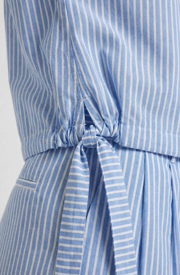 Oui Blusa riscas sem mangas