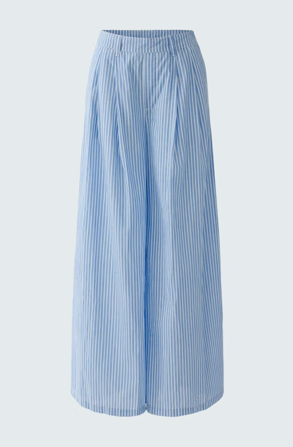 Ouí Calça de riscas com pregas
