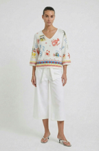 Ouí Malha estampada motivos Verão