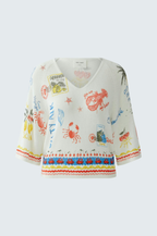 Ouí Malha estampada motivos Verão