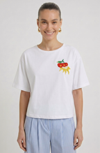 Ouí T'shirt bordado cereja