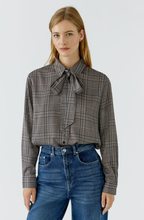 Ouí Blusa xadrez c/laçada