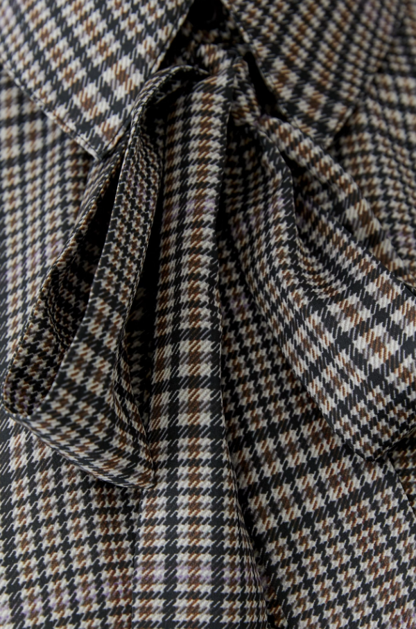 Ouí Blusa xadrez c/laçada