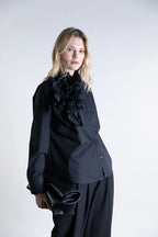 Psophia Camisa Algodão Lã Floral - vista frontal