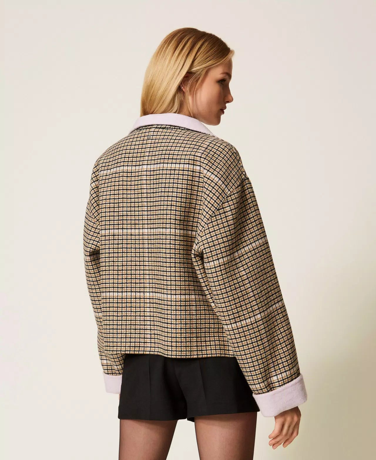 Actitude Casaco Xadrez - detalhe
